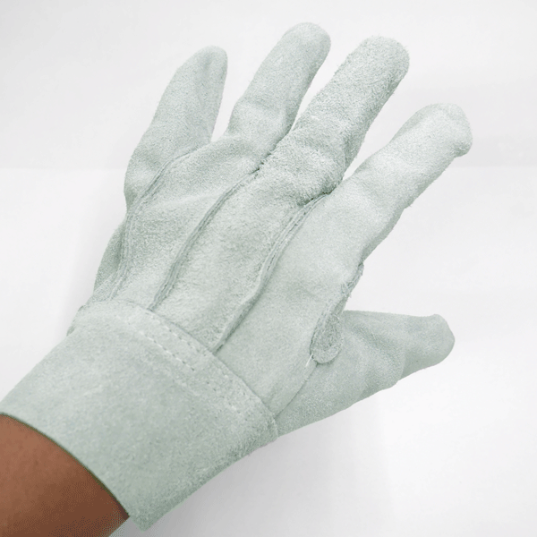白馬印 グリーンオイル皮手袋 ダブルオイル注入品 純日本製 10双組 (Fサイズ(Lサイズ)) - 1