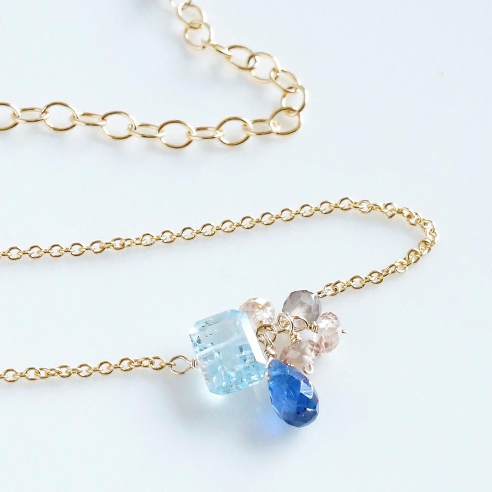 14kgf トパーズxカイヤナイトのブレスレット◝✩