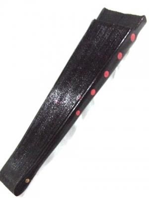 素敵！スペイン製ブラック地レッド水玉両面手書きアバニコ 約23cm