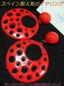 <img class='new_mark_img1' src='https://img.shop-pro.jp/img/new/icons61.gif' style='border:none;display:inline;margin:0px;padding:0px;width:auto;' />人気商品!スペイン製サークルフラメンコイヤリング レッド