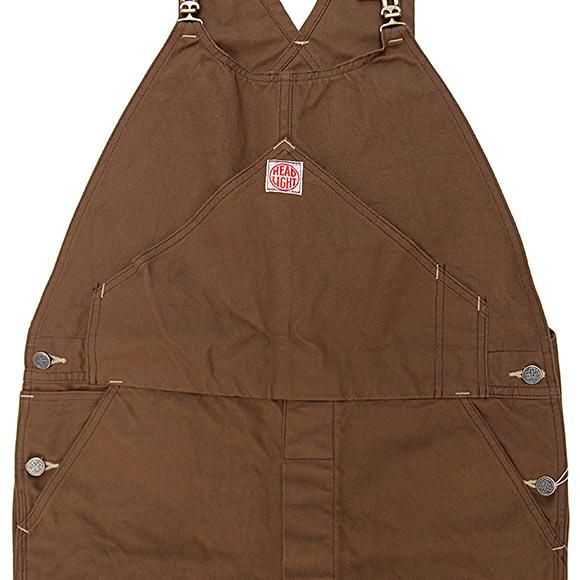 HEADLIGHT OVERALLS “13oz. BROWN DUCK OVERALLS