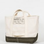 Workers K&T H MFG Co“Tool Bag, Bottom Color, Ecru Khaki, MEDIUM-SHORT”