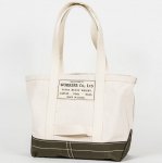 Workers K&T H MFG Co“Tool Bag, Bottom Color, Ecru Khaki, MEDIUM-LONG”