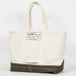 Workers K&T H MFG Co“Tool Bag, Bottom Color, Ecru Khaki, LARGE-LONG”