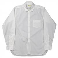 Workers "Round Collar Shirt, Poplin, White"