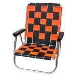 Lawn Chair USA "HIGH BACK BEACH CHAIR, Col Black/Orange"