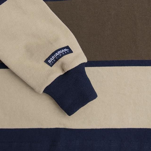 【美品】バーバリアン　12oz REGULAR RUGBY SHIRTS BARBARIAN 
