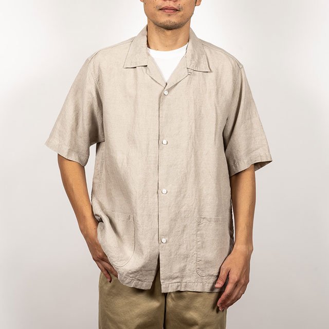 日本製WORKERS ワーカーズ　オープンカラーリネンシャツ　新品未使用
