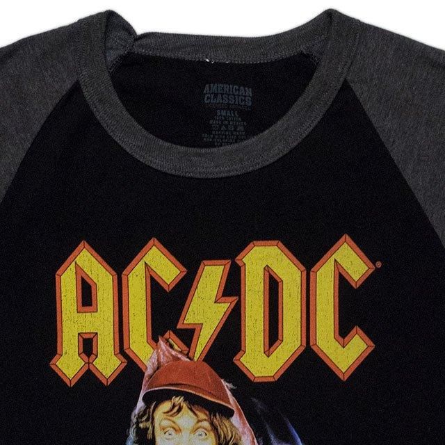 AC/DC ラグランtシャツ BEATJIVE ACDC ラグラン Tシャツ 7分袖 メンズ レディース ロンt