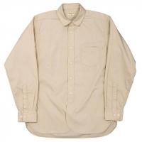 Workers "Round Collar Shirt, Poplin, Poplin, Beige"