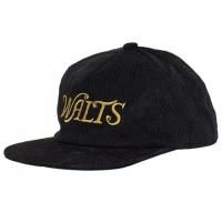 Walt's Bar "Corduroy Cap, Black/ Gold