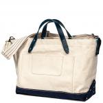 Workers K&T H MFG Co Zip Top Tote, White