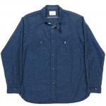 Workers K&T H MFG Co“Champion Shirt, Navy（cottn/wool)”