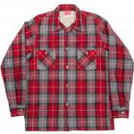 Workers K&T H MFG CoOpen Collar Shirt, Red
