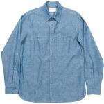 Workers K&T H MFG CoUSN Work Shirt, Blue Chambray