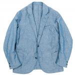 Workers K&T H MFG CoLounge Jacket, Cotton Linen Chambray Blue