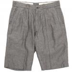 Workers K&T H MFG CoSHORTS, MEN'S Cotton Linen Chambray Gray