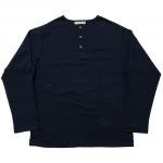 Workers K&T H MFG Co“Border Henley, Navy Solid”