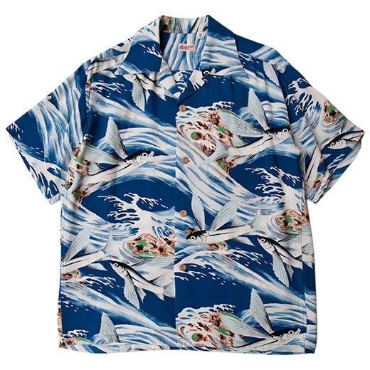 東洋エンタープライズ SUN SURF アロハシャツSサイズネイビー竹 20