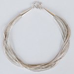 NAVAJO“Sterling Liquid Silver Bracelet, 15Strand”