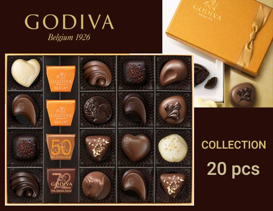 GODIVA Collection (ゴディバ コレクション 20pcs） - 内祝いに送料